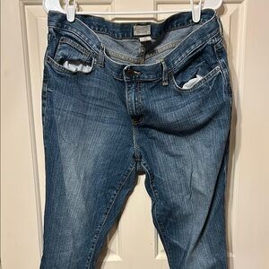GAP Blue Flare Wide Leg Jeans with Classic Medium Wash 16 33 length